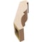 Ekena Millwork 5-inch W x 10-inch D x 14-inch H Valencia Rough Cedar Woodgrain TimberThane Knee Brace, Primed BRCUR05X10X14VALRCPR - alternate 5